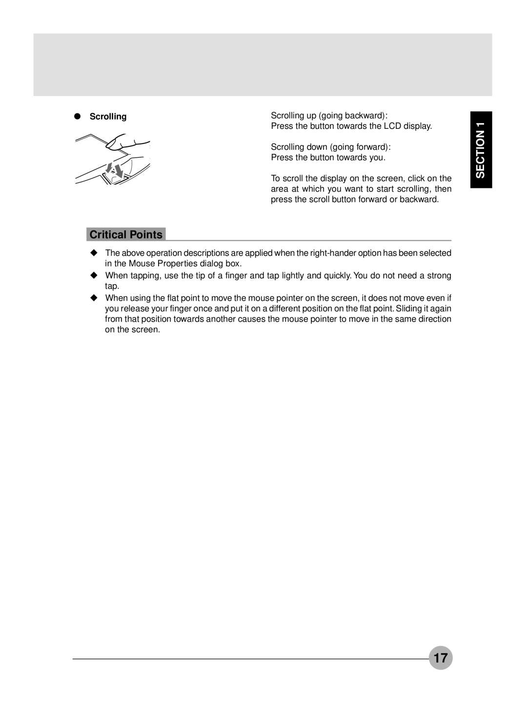 Fujitsu S4545, S4546 manual Scrolling 