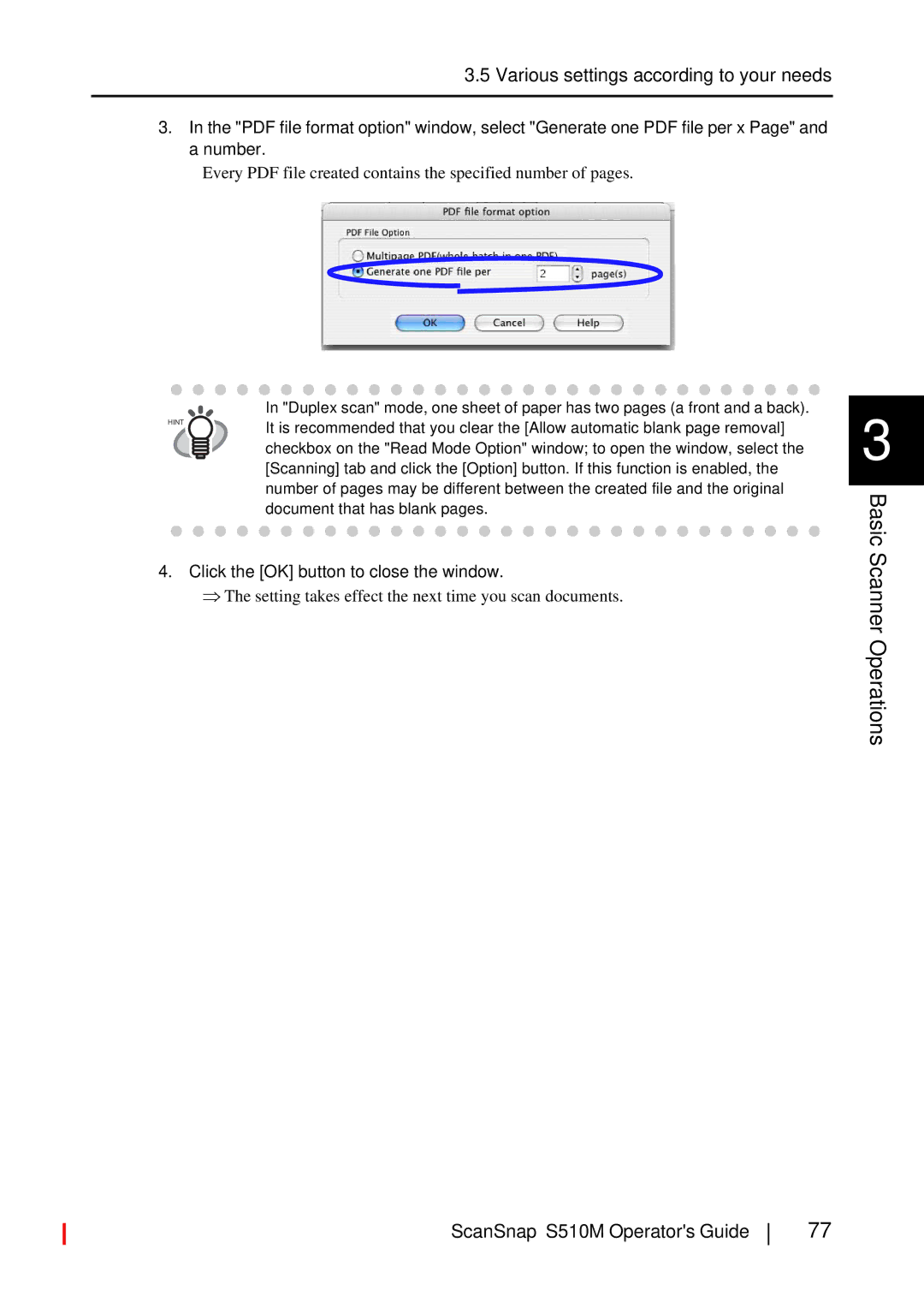 Fujitsu S510M manual Document that has blank pages 