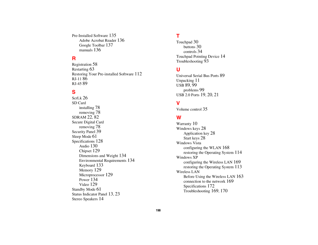 Fujitsu S6510 manual 198 