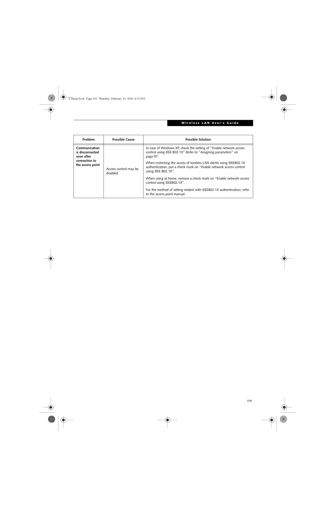 Fujitsu S7010D manual Problem Possible Cause Possible Solution 