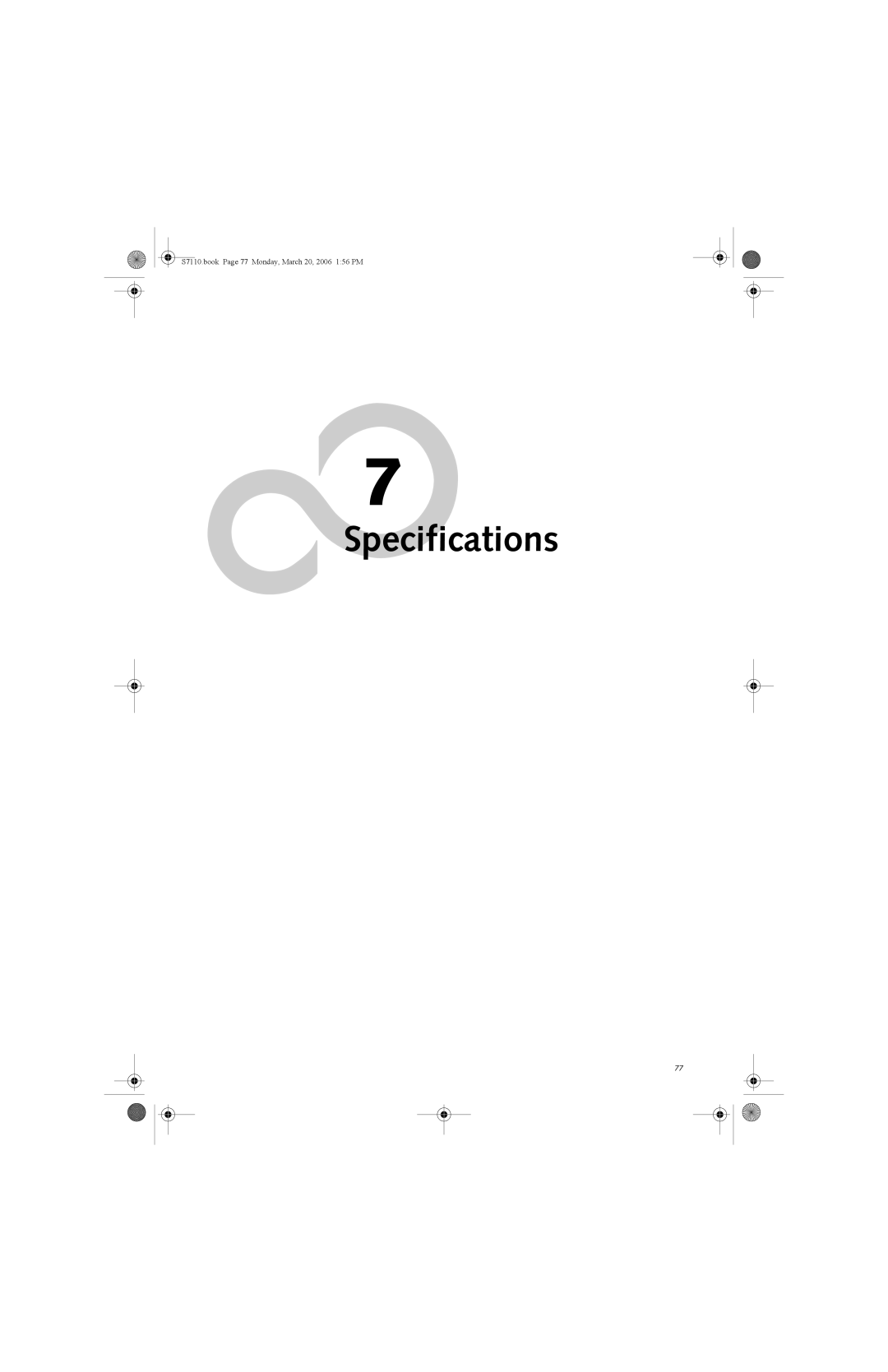 Fujitsu S7100 manual Specifications 