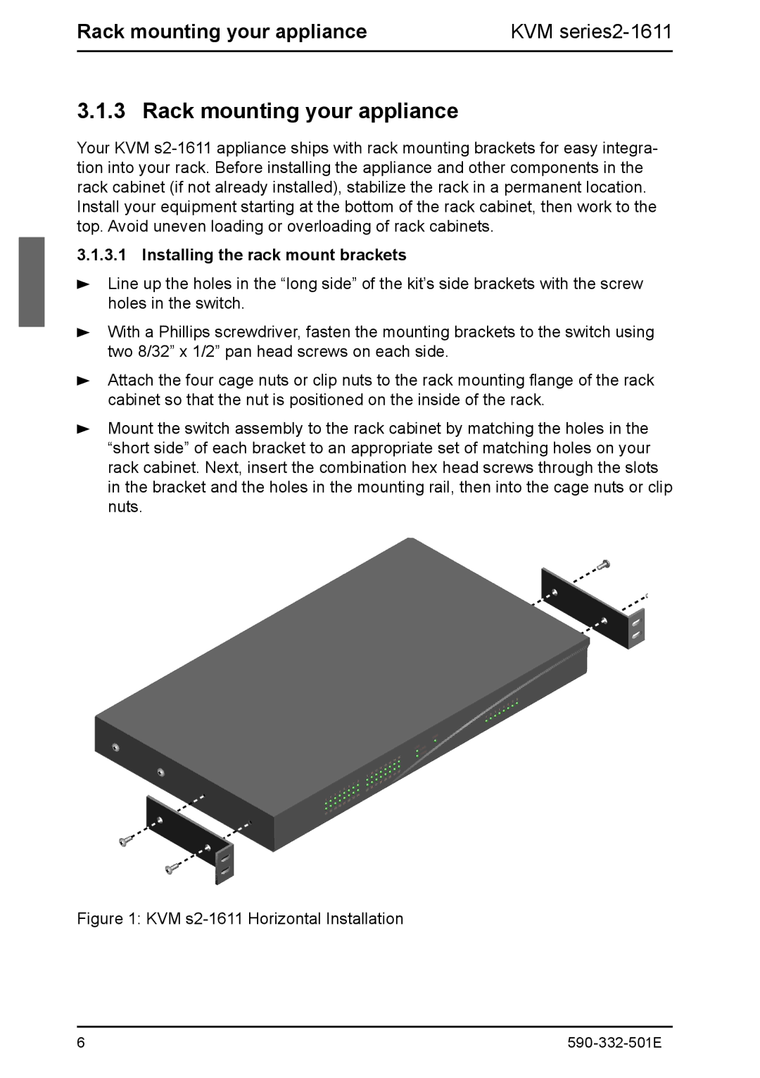 Fujitsu Siemens Computers 2 manual Rack mounting your appliance, Installing the rack mount brackets 