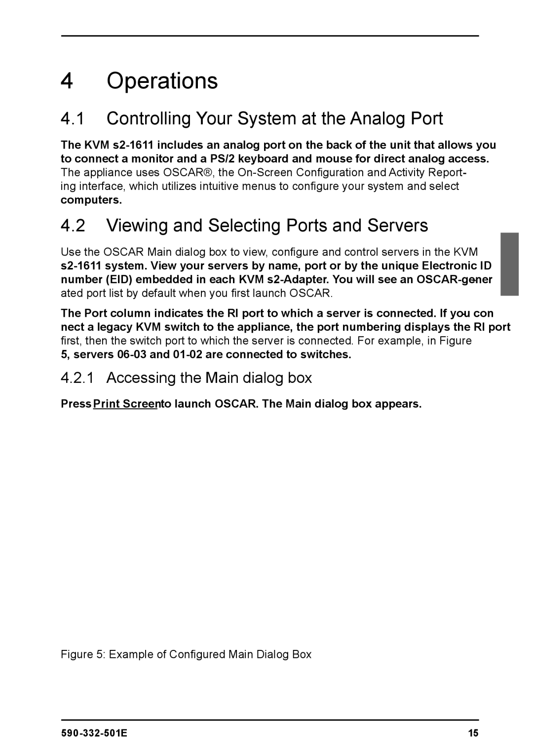 Fujitsu Siemens Computers 2 manual Controlling Your System at the Analog Port, Viewing and Selecting Ports and Servers 