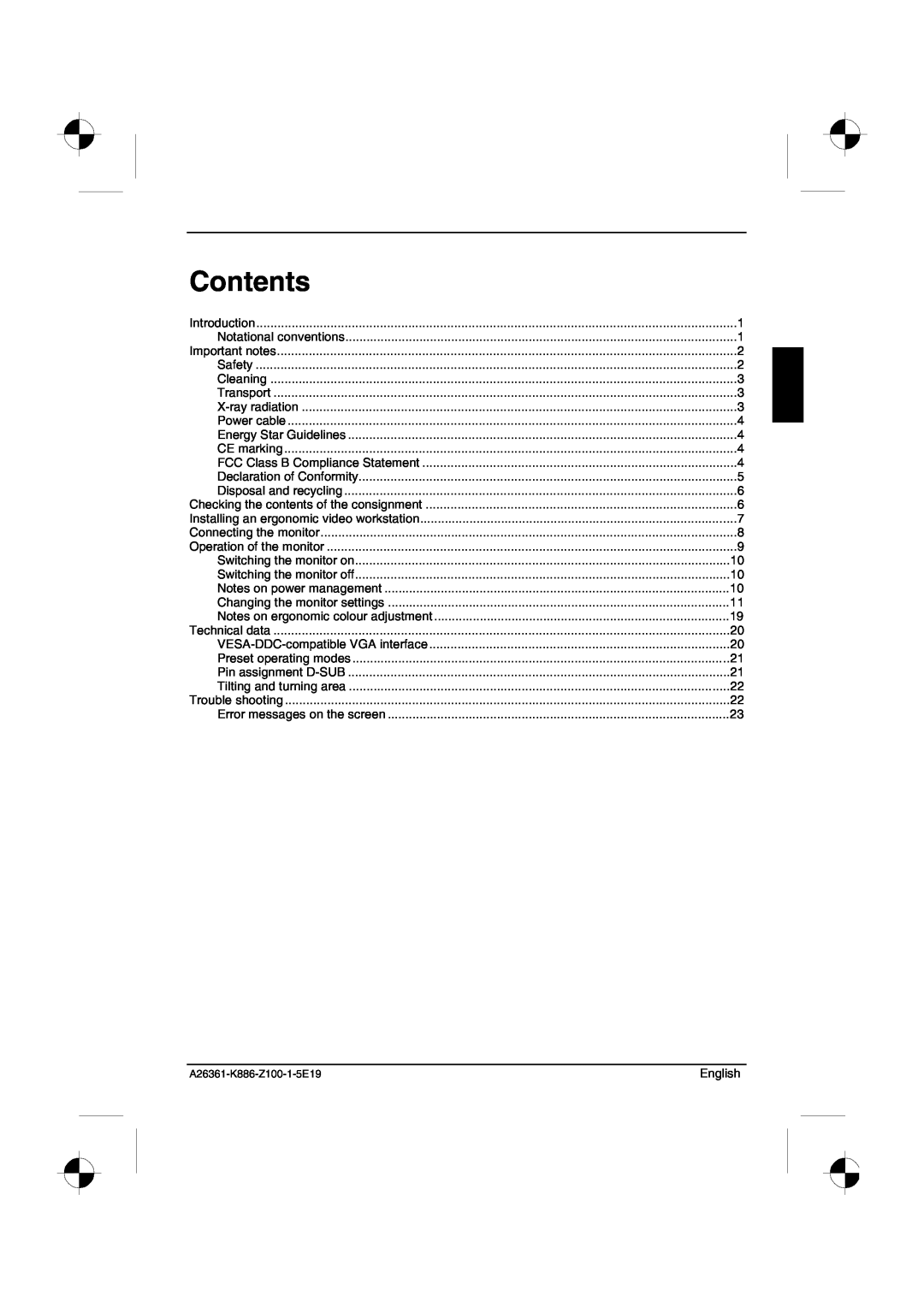 Fujitsu Siemens Computers 21P4 manual Contents 