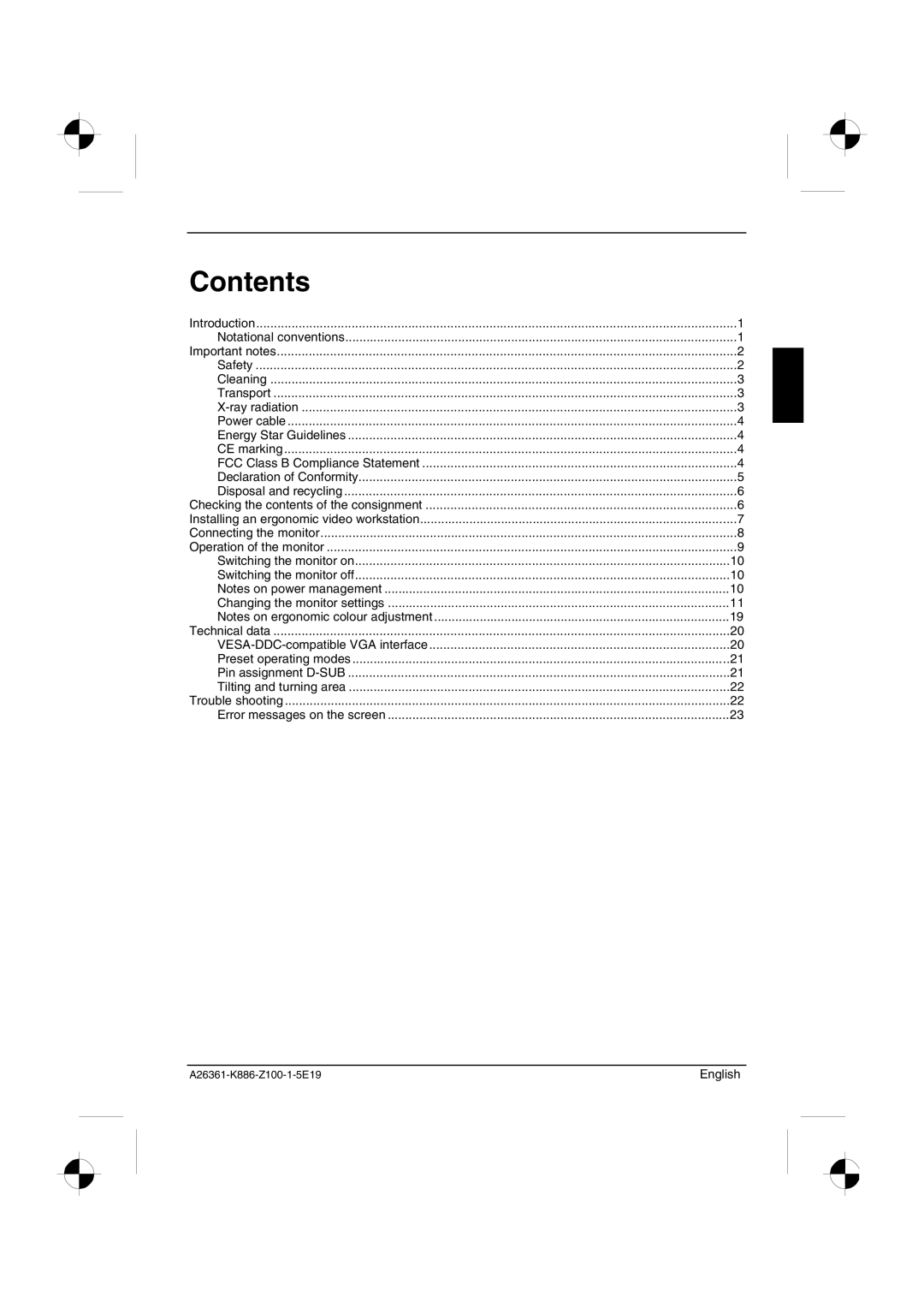 Fujitsu Siemens Computers 21P4 manual Contents 