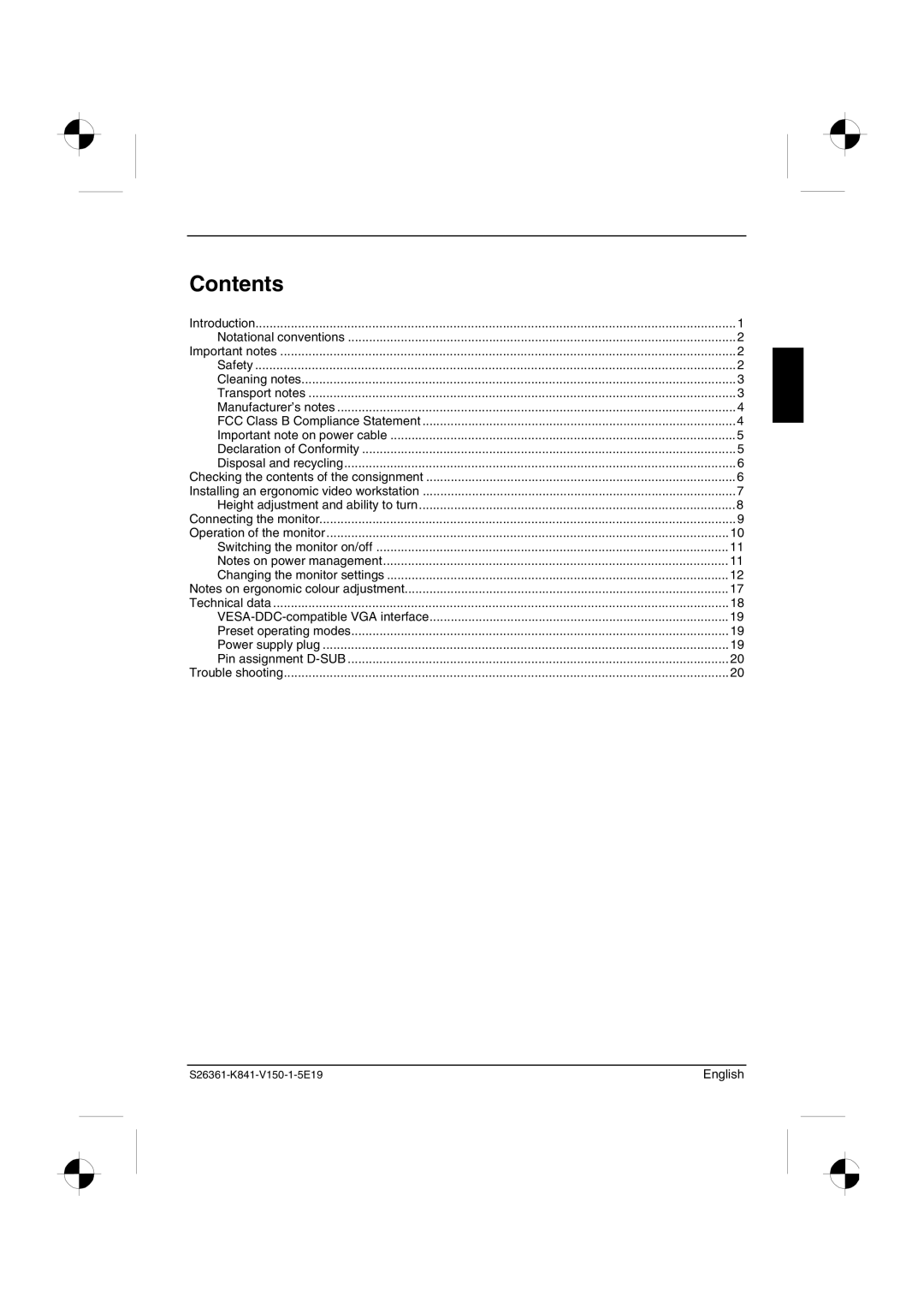 Fujitsu Siemens Computers 4312 FA manual Contents 