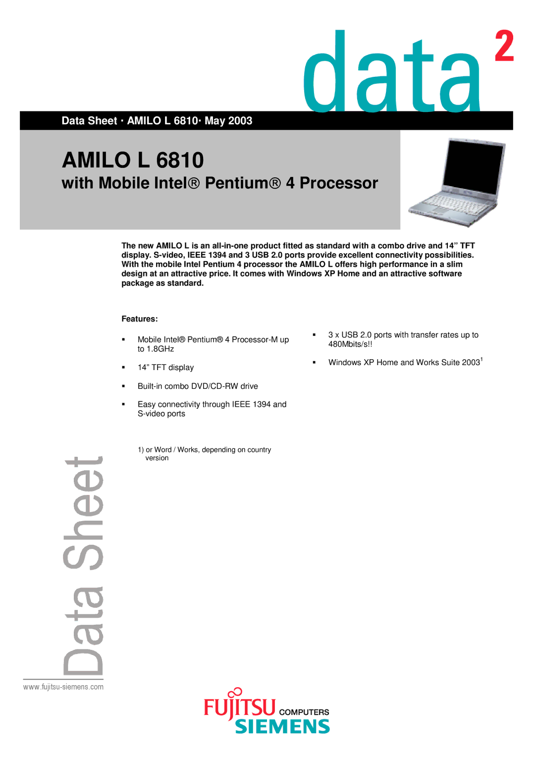 Fujitsu Siemens Computers 6810 manual Amilo L 