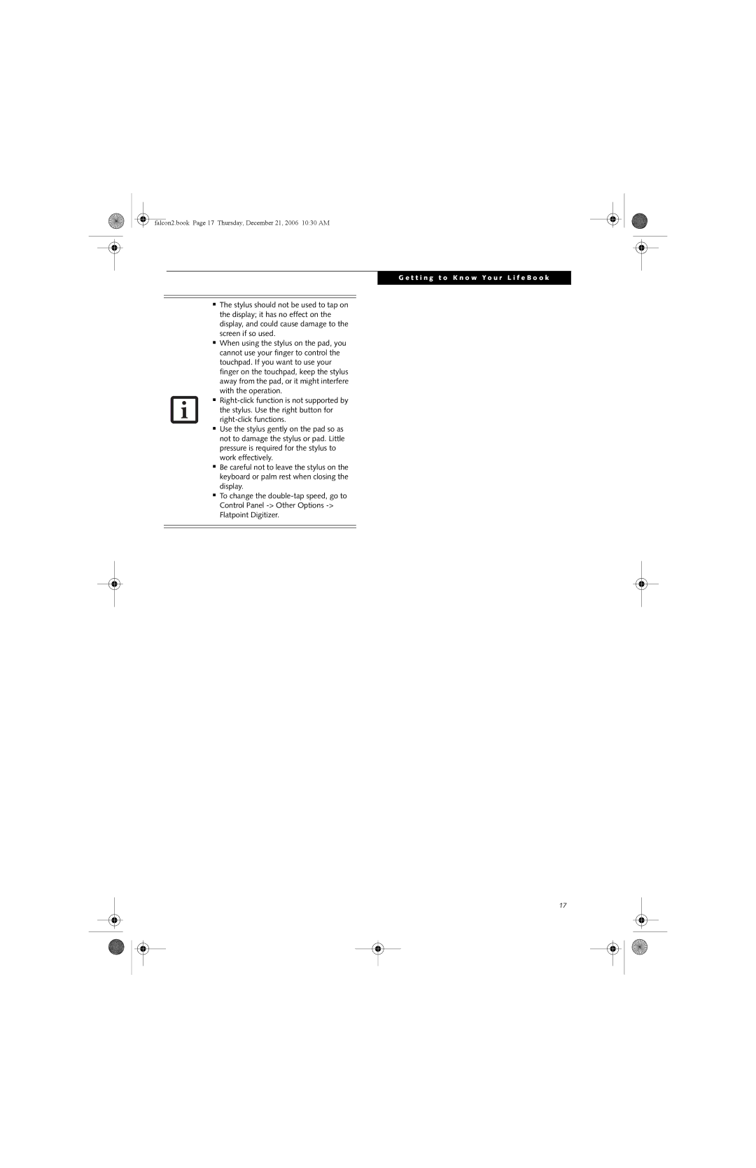 Fujitsu Siemens Computers A3120 manual Falcon2.book Page 17 Thursday, December 21, 2006 1030 AM 