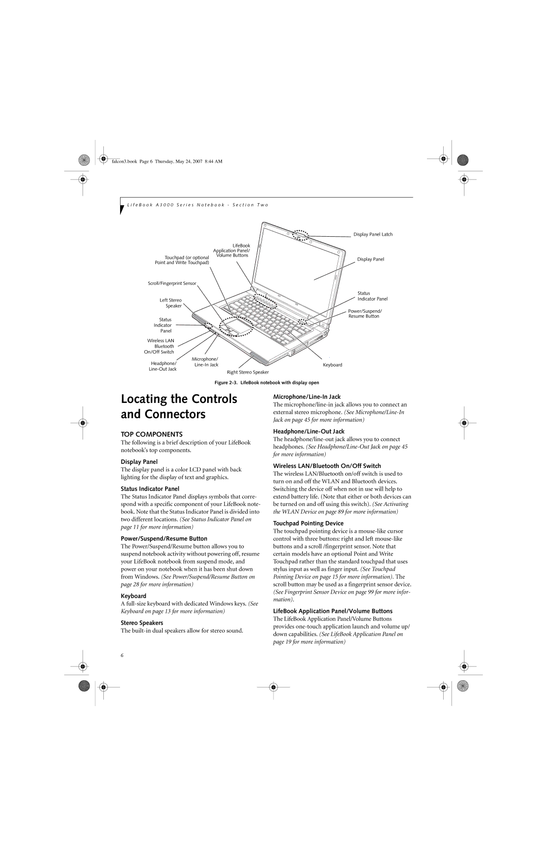 Fujitsu Siemens Computers A3130 manual TOP Components 