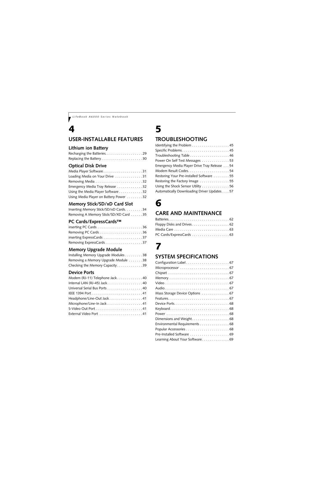 Fujitsu Siemens Computers A6025 manual Care and Maintenance 