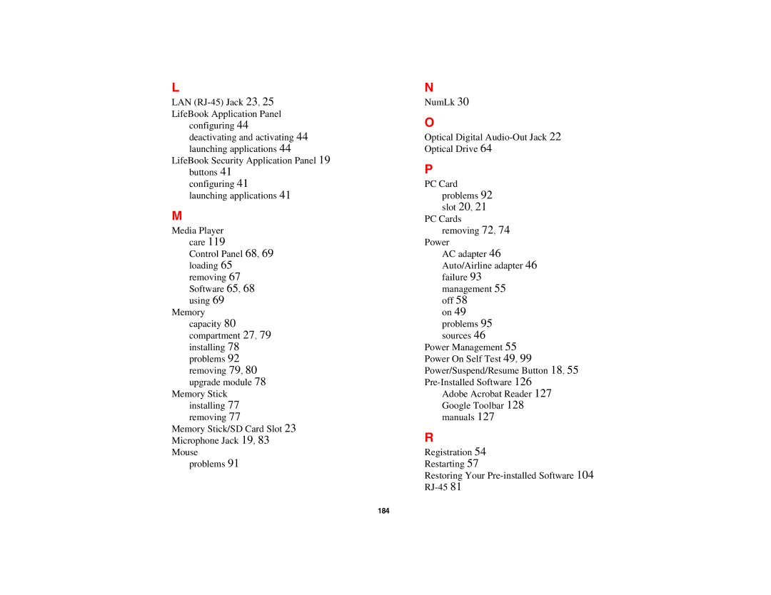 Fujitsu Siemens Computers A6210 manual 184 