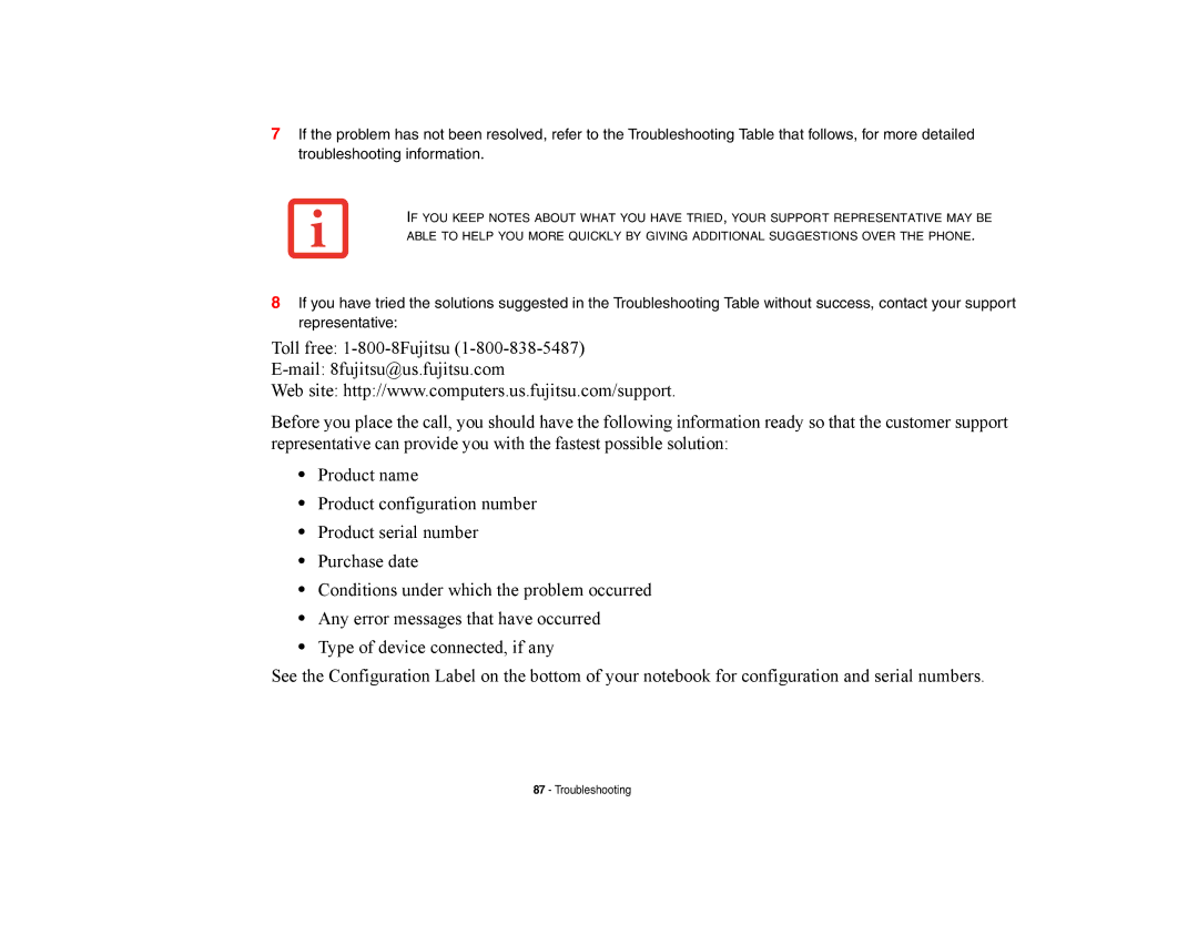 Fujitsu Siemens Computers A6210 manual Troubleshooting 