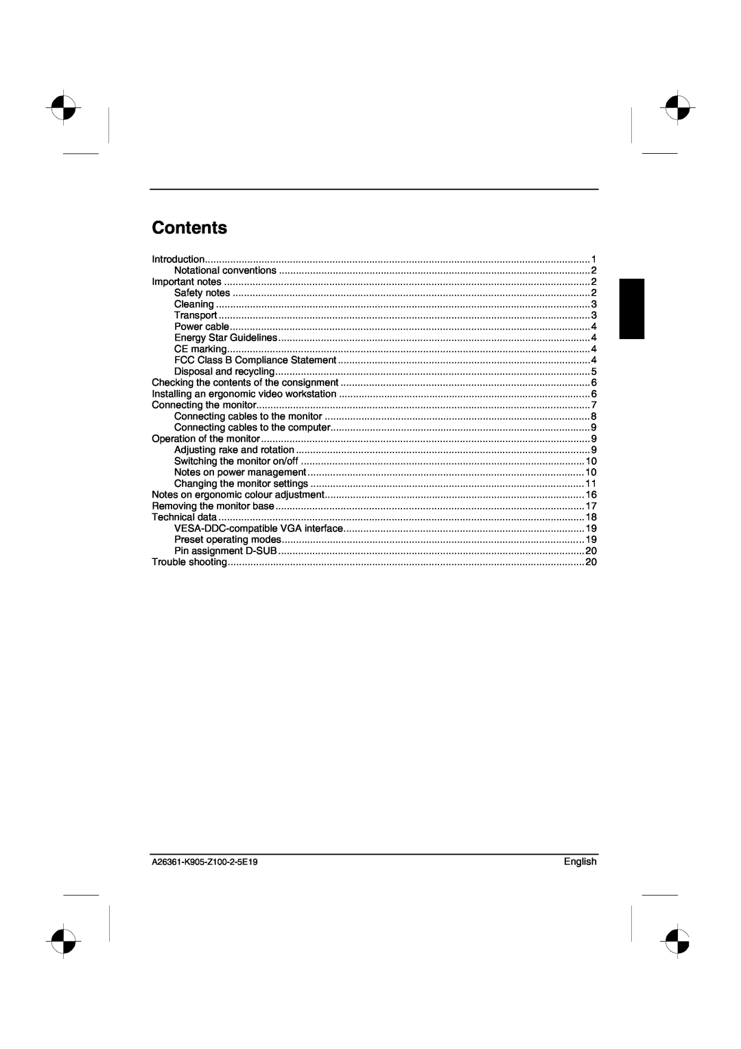Fujitsu Siemens Computers B15-1 manual Contents 