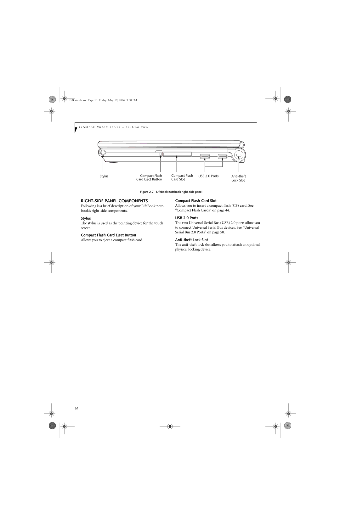 Fujitsu Siemens Computers B6210 manual RIGHT-SIDE Panel Components 