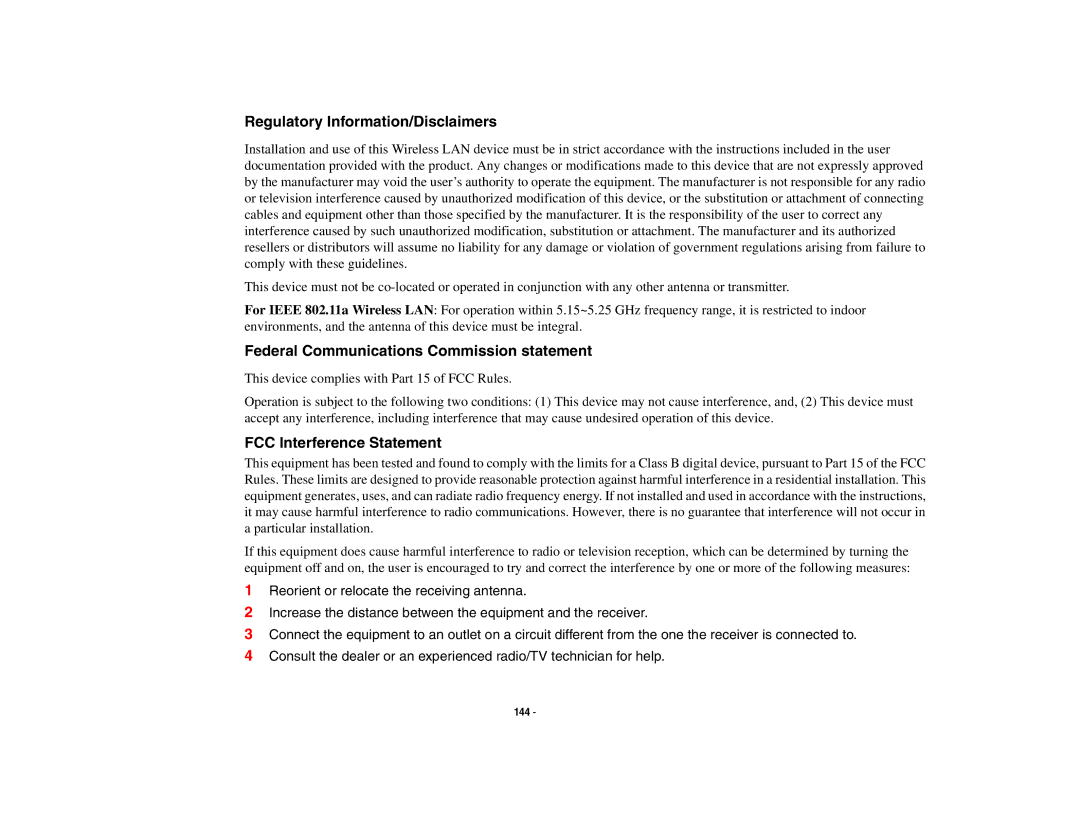 Fujitsu Siemens Computers B6230 notebook manual Regulatory Information/Disclaimers 