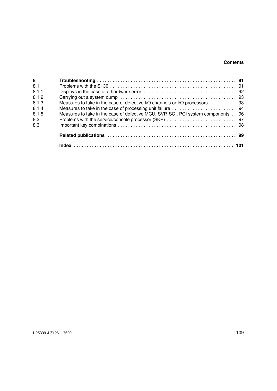 Fujitsu Siemens Computers BS2000/OSD manual 101, 109 