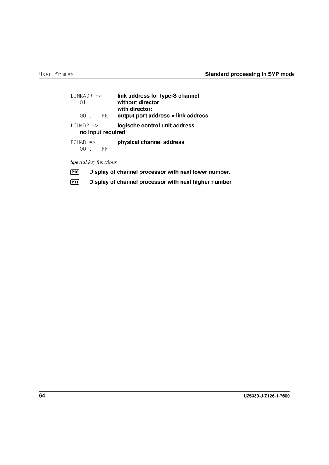 Fujitsu Siemens Computers BS2000/OSD manual P10 P11 