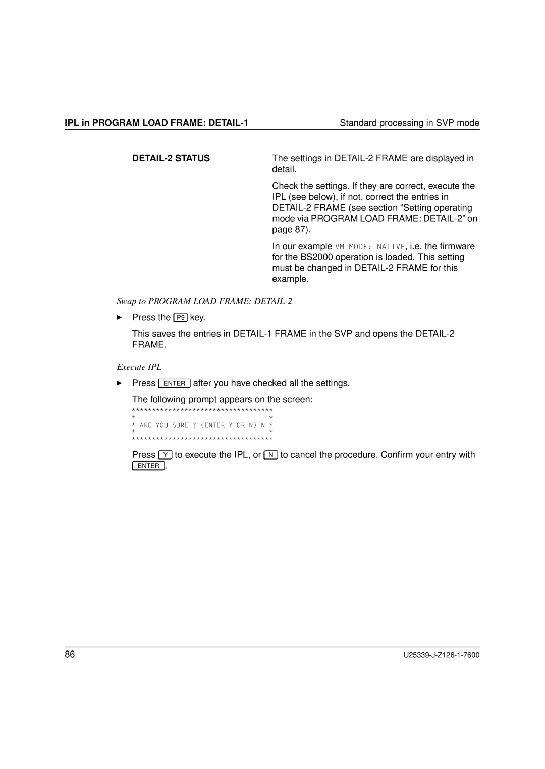 Fujitsu Siemens Computers BS2000/OSD manual Frame 