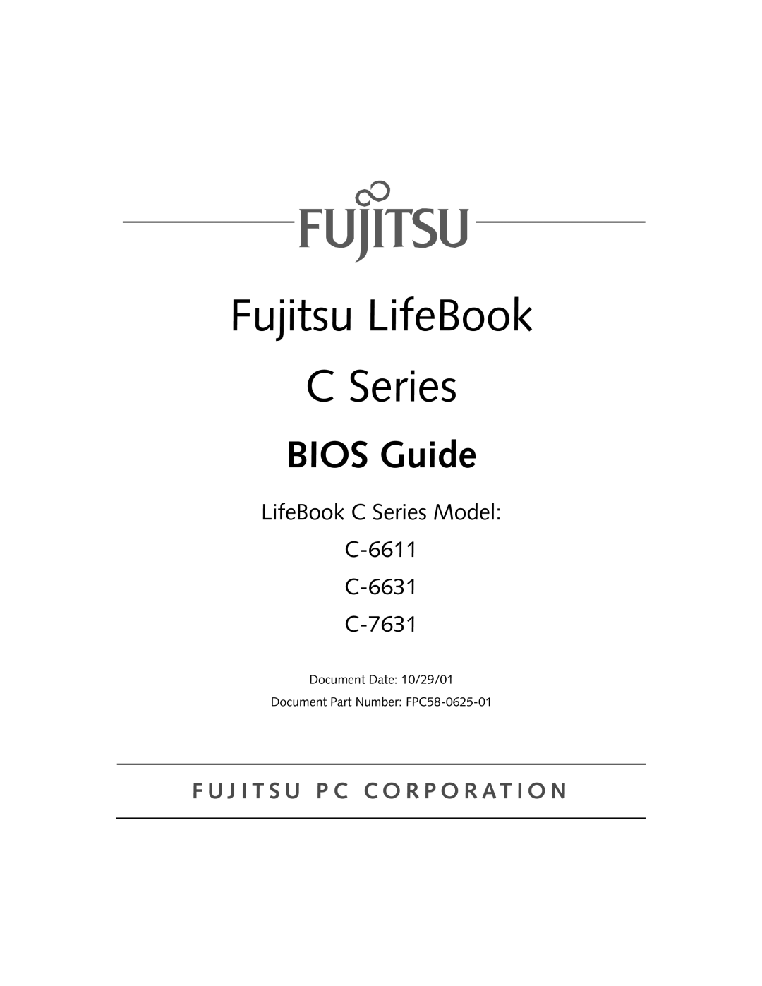 Fujitsu Siemens Computers C-6631, C-7631, C-6611 manual Fujitsu LifeBook Series 