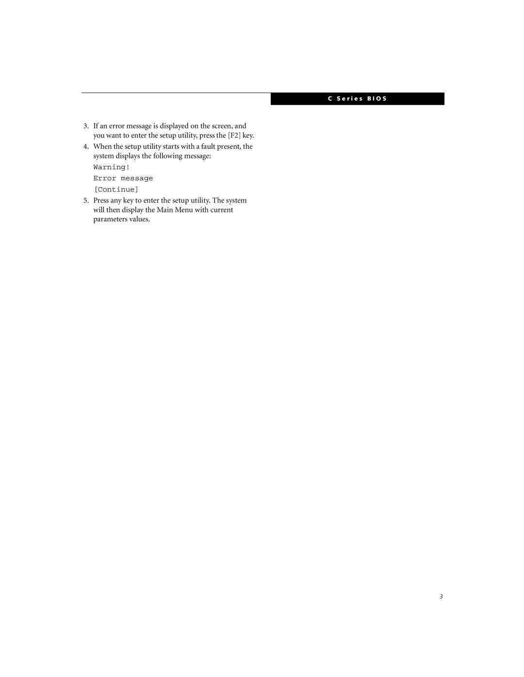 Fujitsu Siemens Computers C-7631, C-6631, C-6611 manual E r i e s B I O S 