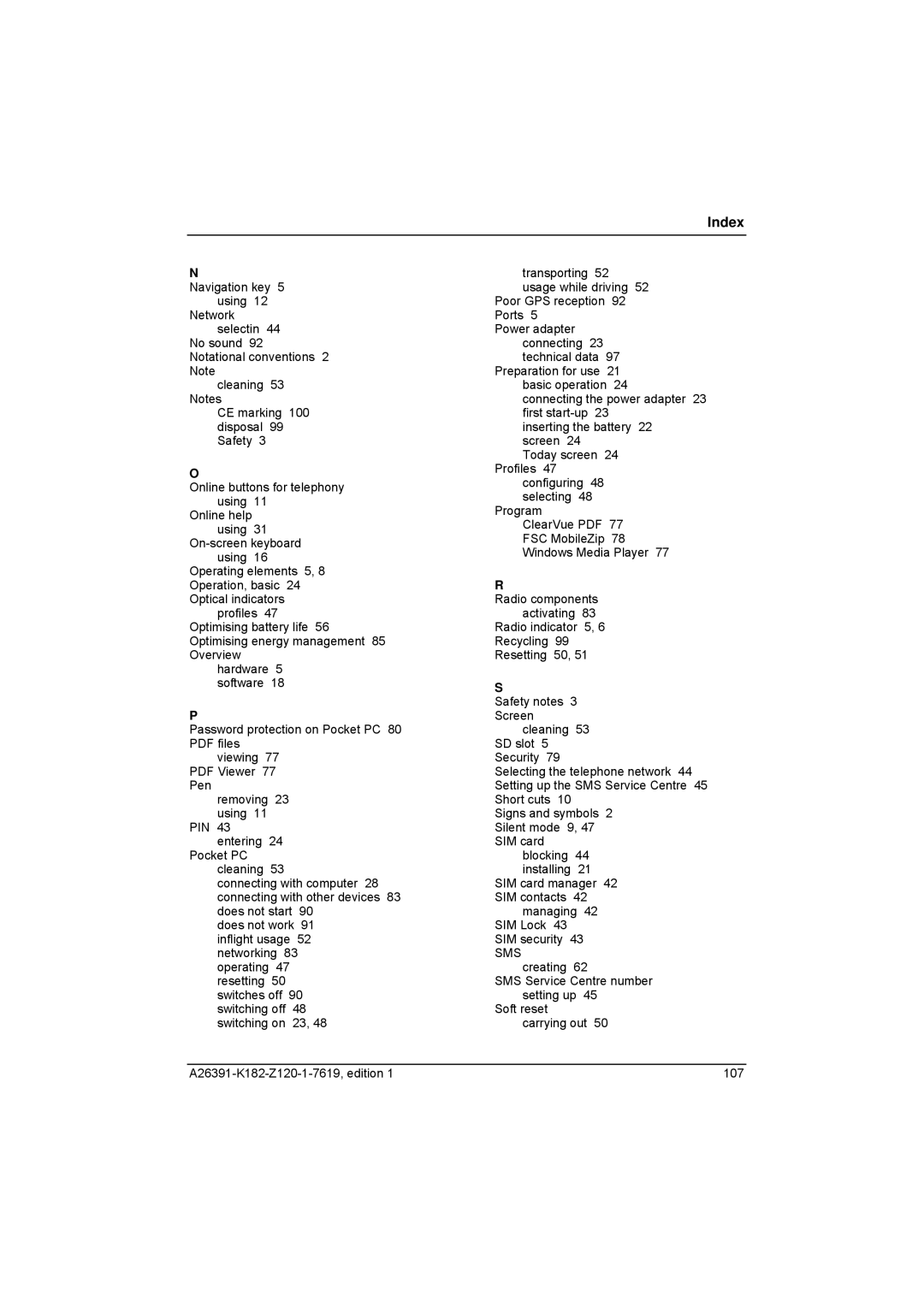 Fujitsu Siemens Computers Loox T manual Sms 