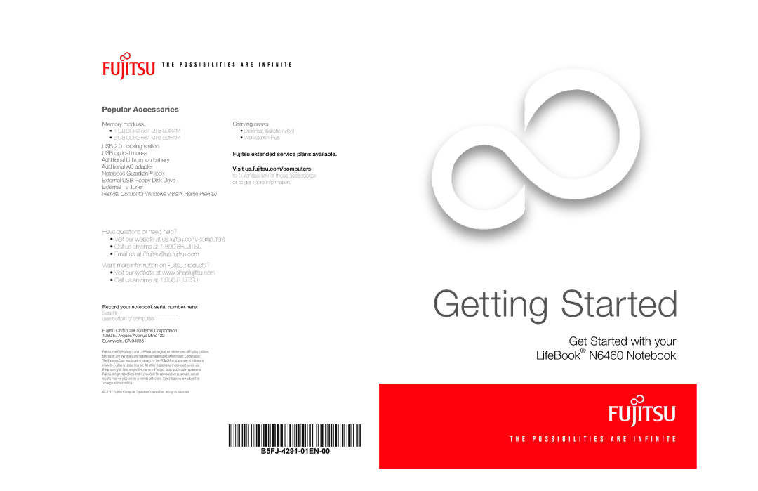 Fujitsu Siemens Computers N6460 warranty GB DDR2 667 MHz Sdram, Remote Control for Windows Vista Home Preview 