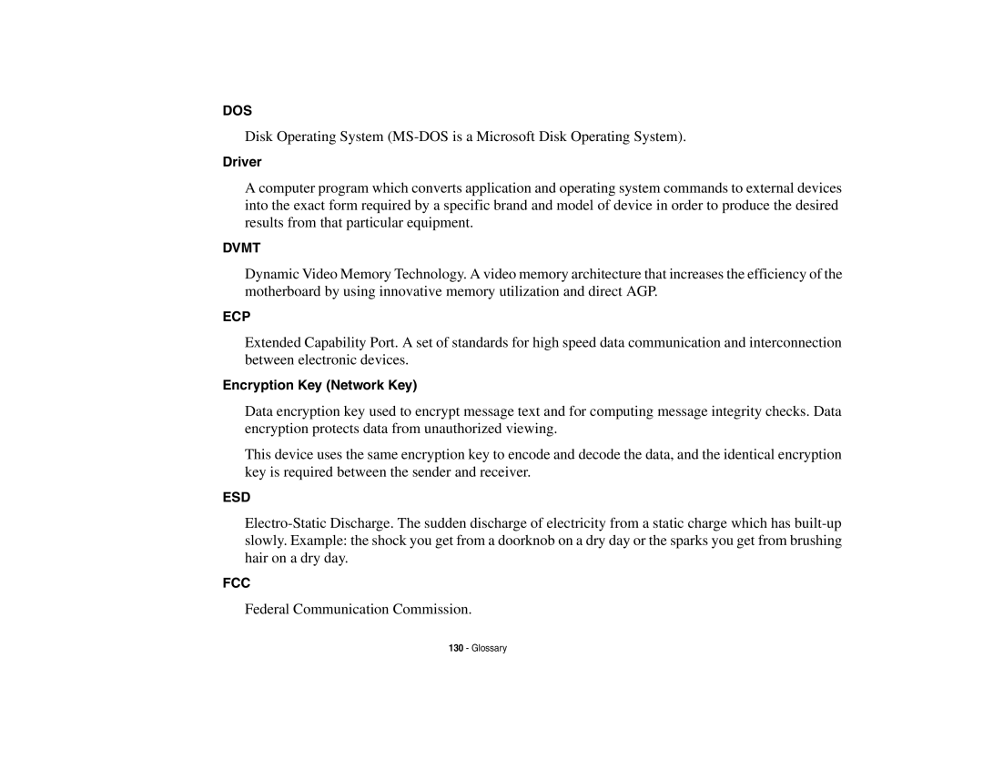 Fujitsu Siemens Computers N6470 manual Driver, Encryption Key Network Key 