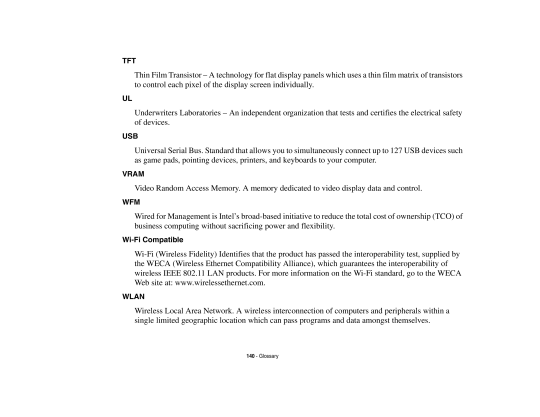 Fujitsu Siemens Computers N6470 manual Wi-Fi Compatible 