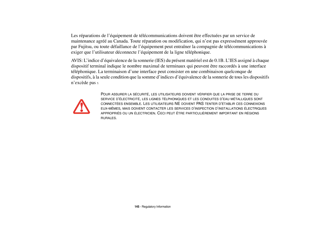 Fujitsu Siemens Computers N6470 manual Regulatory Information 