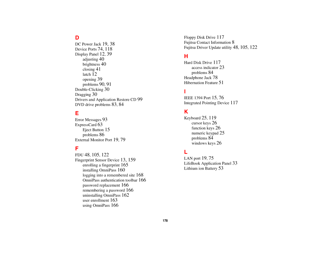 Fujitsu Siemens Computers N6470 manual FDU 48, 105 