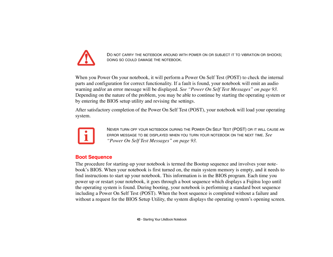 Fujitsu Siemens Computers N6470 manual Boot Sequence 