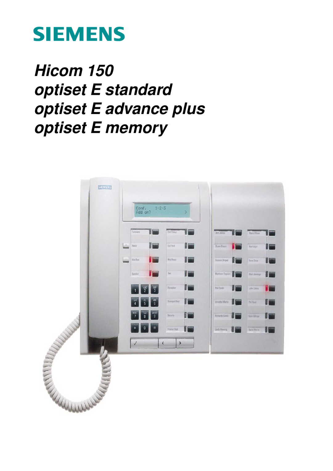 Fujitsu Siemens Computers OPTISET E ADVANCE PLUS, OPTISET E MEMORY manual 