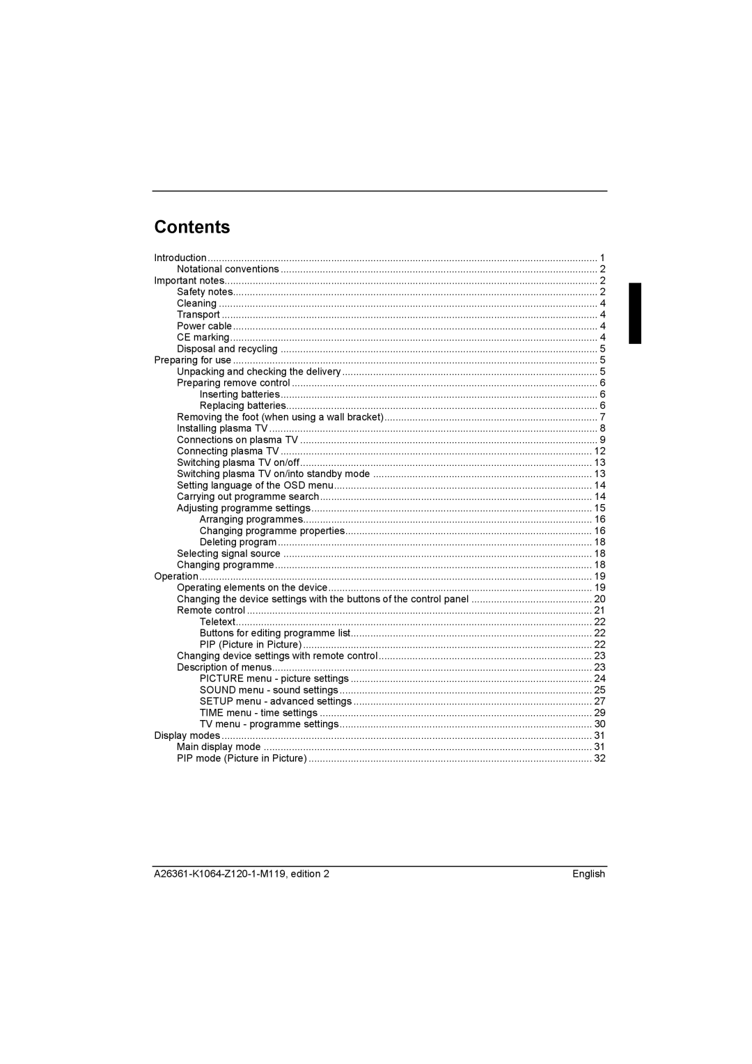 Fujitsu Siemens Computers P42-2H, P50-2H manual Contents 