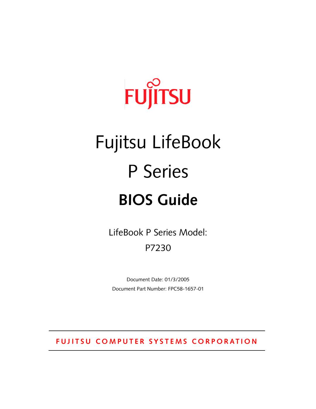 Fujitsu Siemens Computers P7230 manual Fujitsu LifeBook Series 