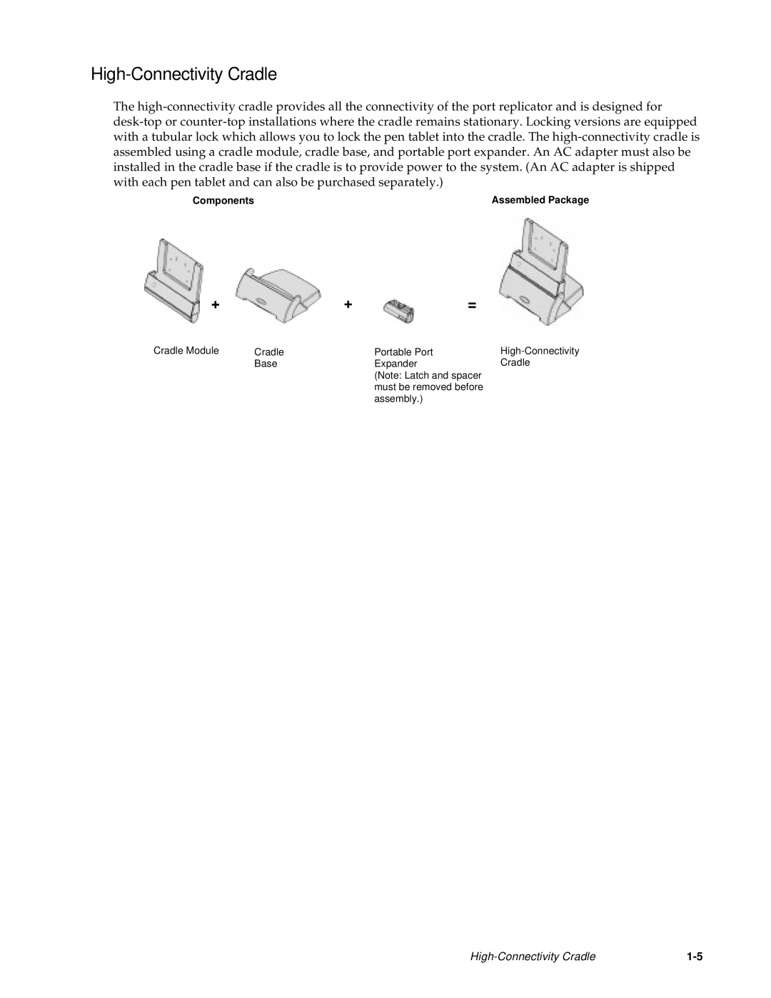 Fujitsu Siemens Computers Point 1600, Point 500 manual High-Connectivity Cradle 