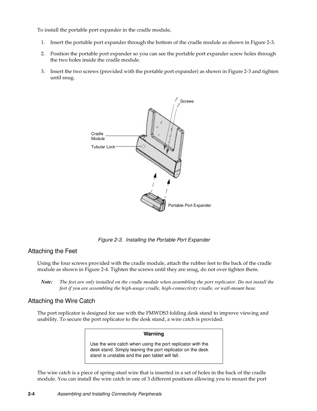 Fujitsu Siemens Computers Point 500, Point 1600 manual Attaching the Feet 