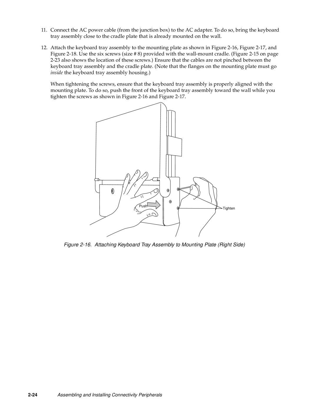 Fujitsu Siemens Computers Point 500, Point 1600 manual Push Tighten 