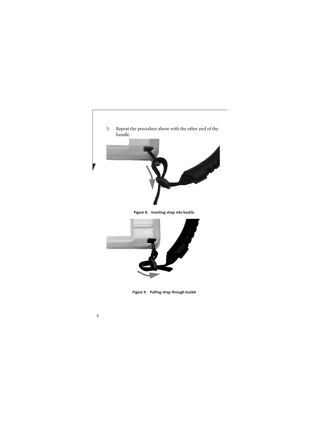 Fujitsu Siemens Computers Rugged Tablet Case manual Repeat the procedure above with the other end of the handle 