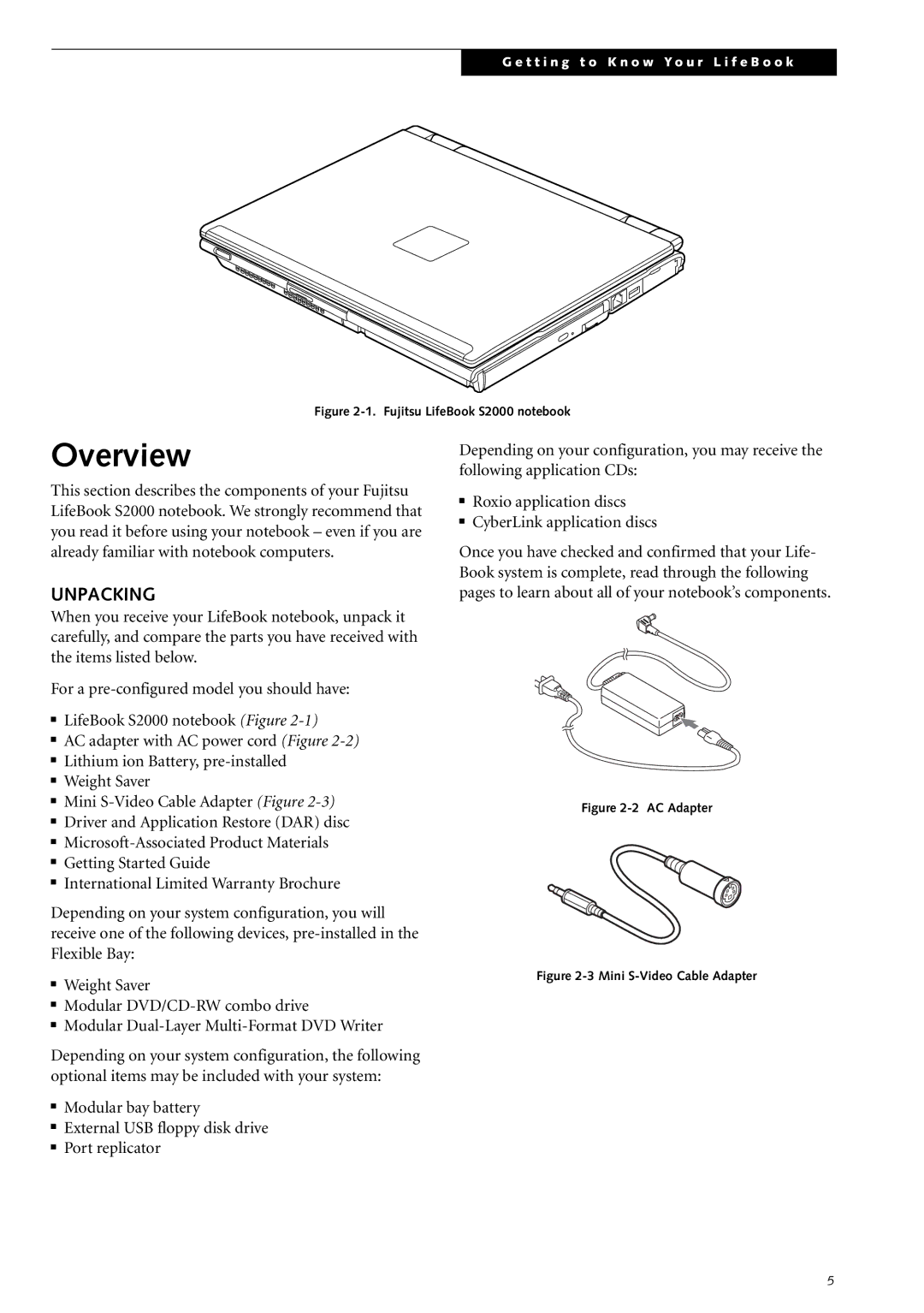 Fujitsu Siemens Computers S2210 manual Overview, Unpacking 