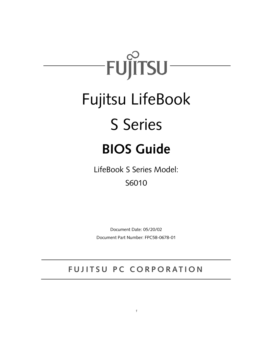 Fujitsu Siemens Computers S6010 manual Fujitsu LifeBook Series 