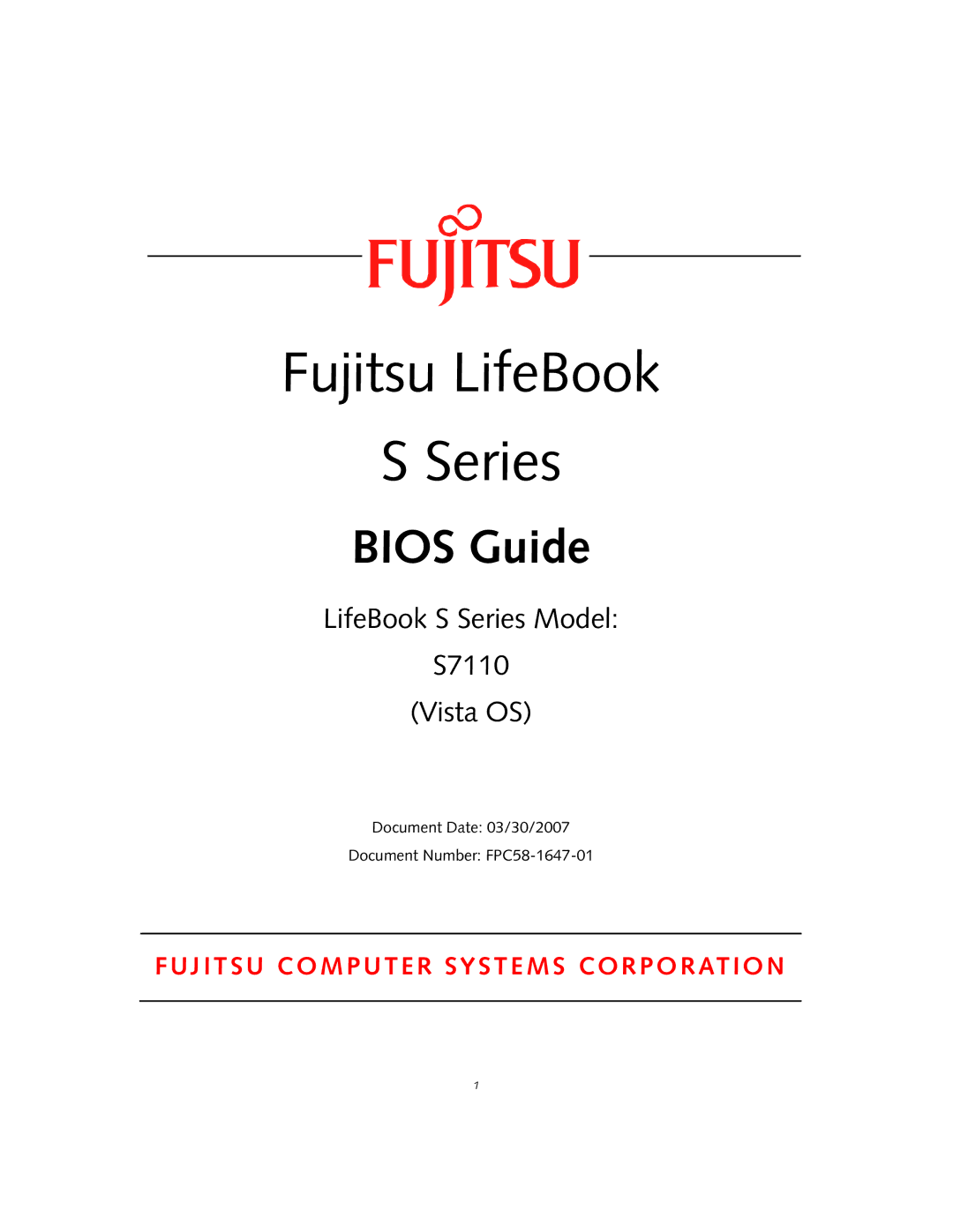 Fujitsu Siemens Computers S7110 manual Fujitsu LifeBook Series 