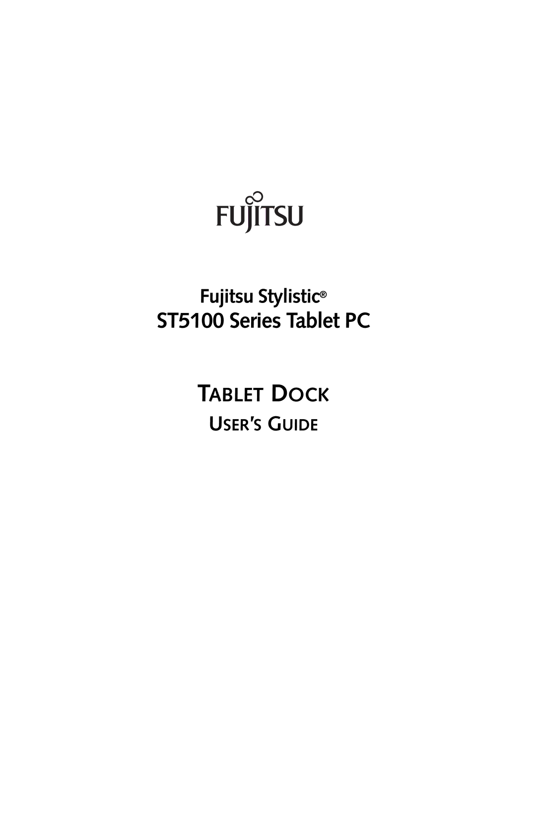 Fujitsu Siemens Computers manual ST5100 Series Tablet PC 