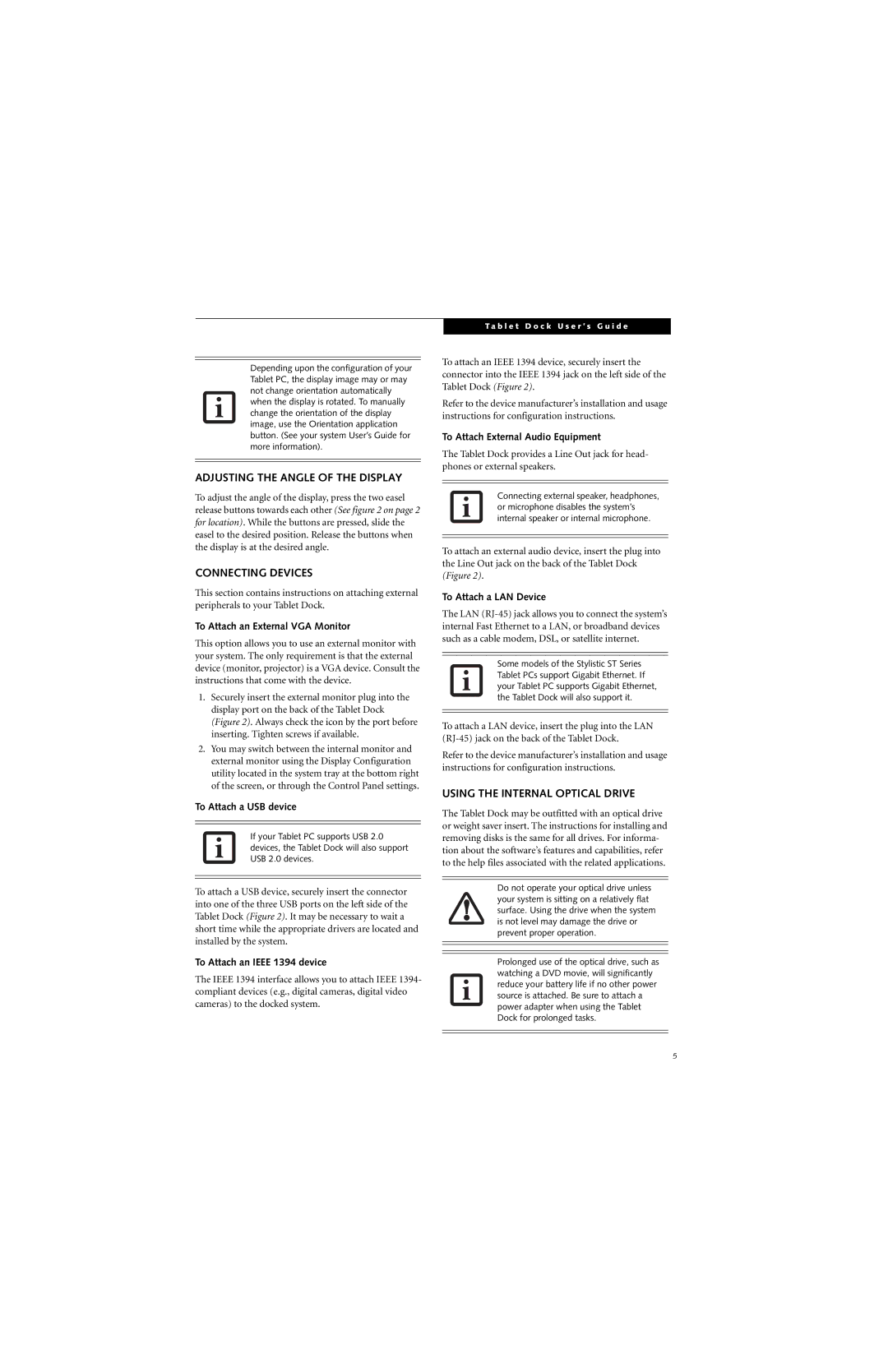 Fujitsu Siemens Computers ST5100 Series manual Adjusting the Angle of the Display, Connecting Devices 