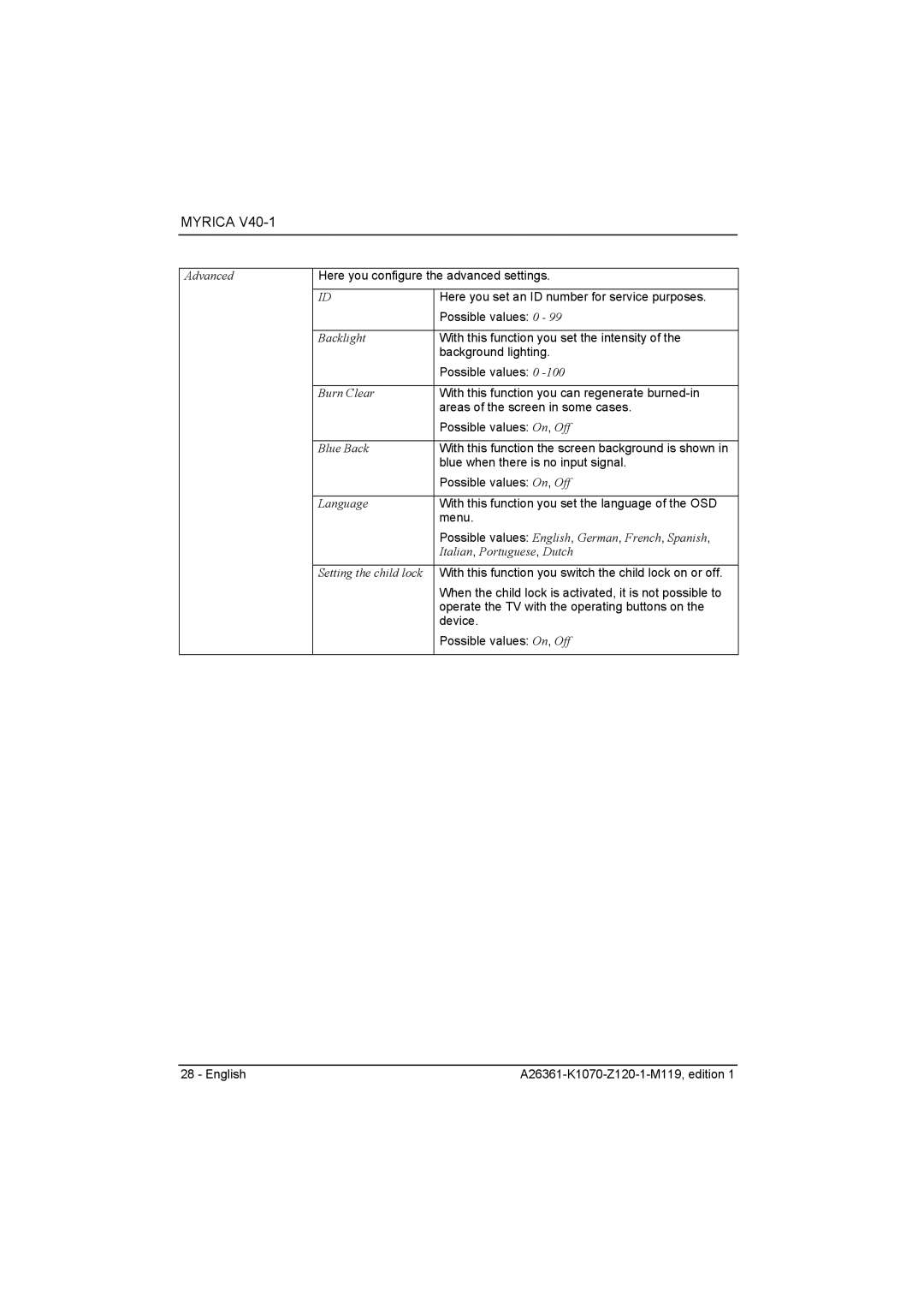 Fujitsu Siemens Computers V40-1 manual Here you configure the advanced settings 