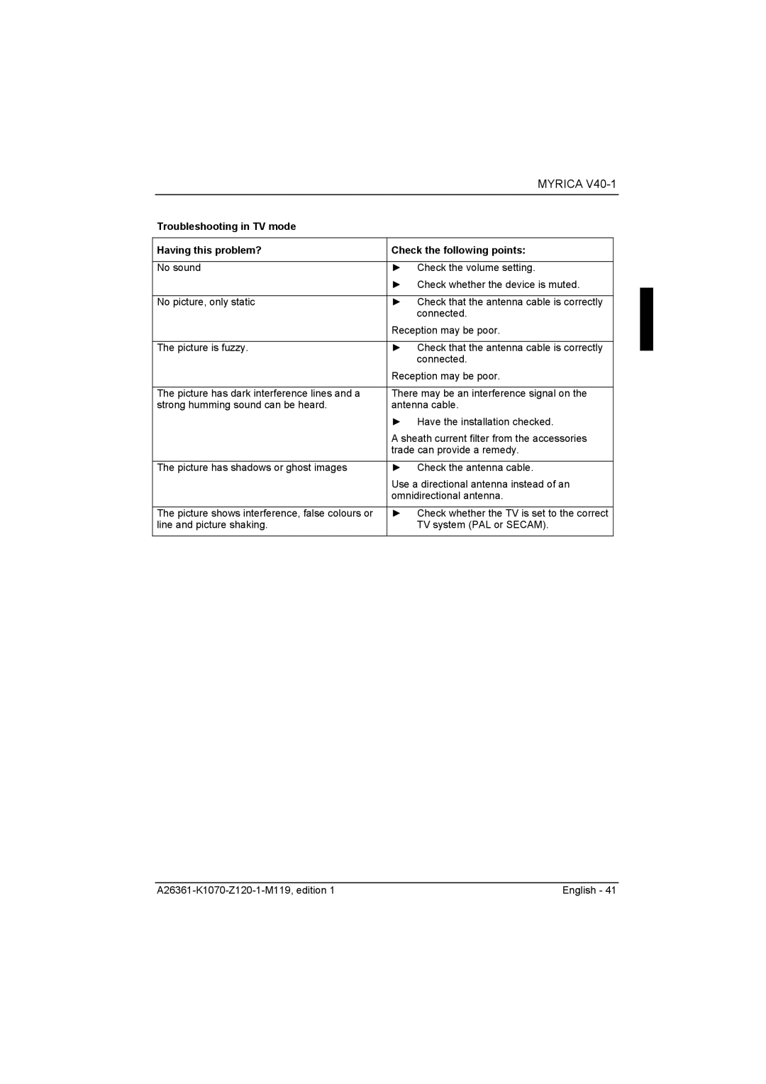 Fujitsu Siemens Computers V40-1 manual Myrica 