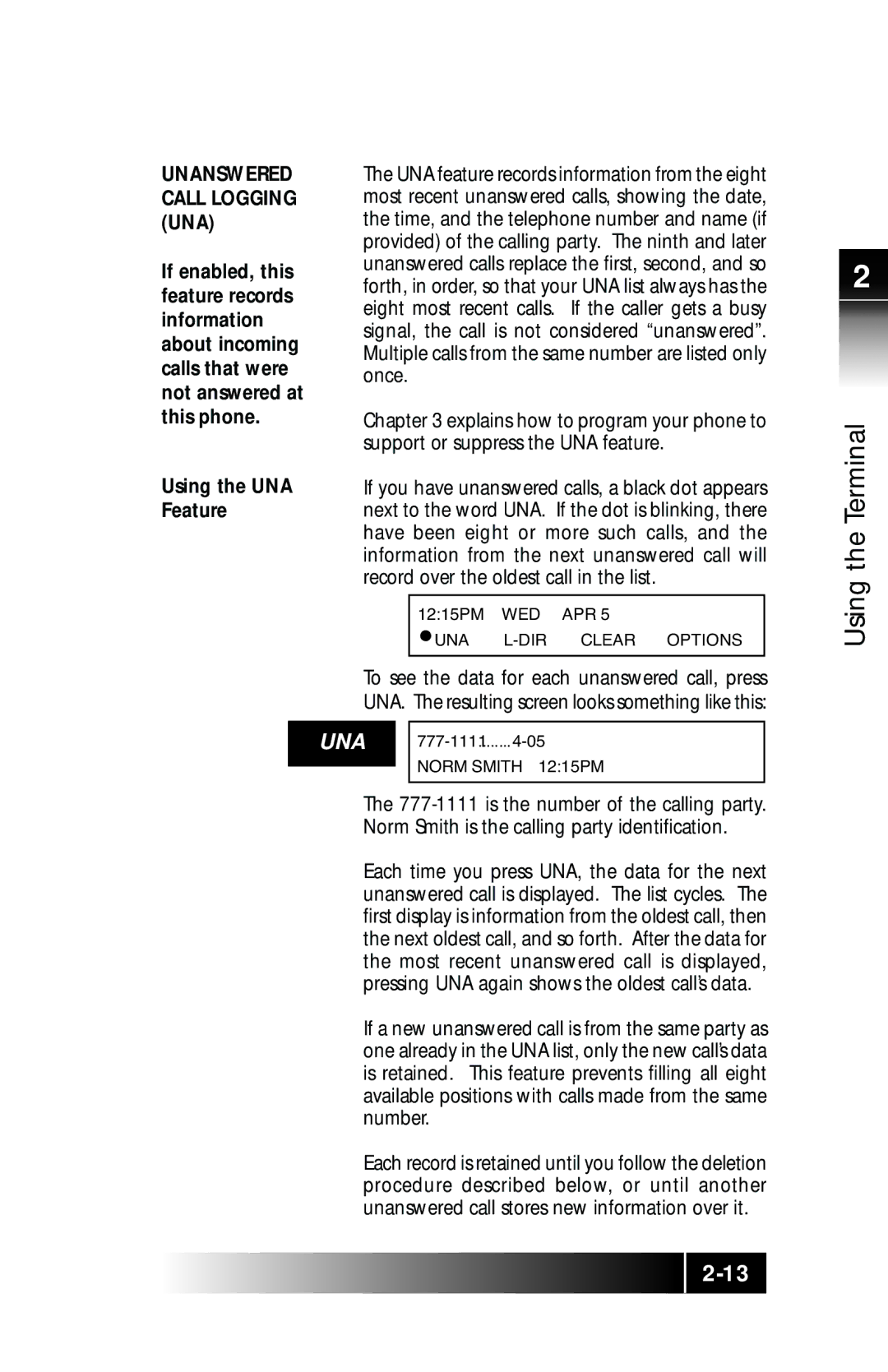 Fujitsu SRS-9924 manual Una 