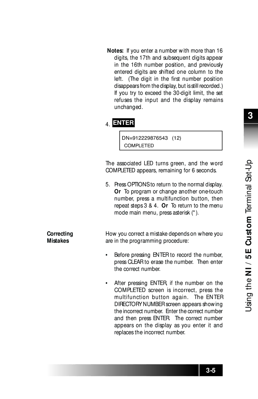 Fujitsu SRS-9924 manual Associated LED turns green, and the word, Mode main menu, press asterisk, Correct number 