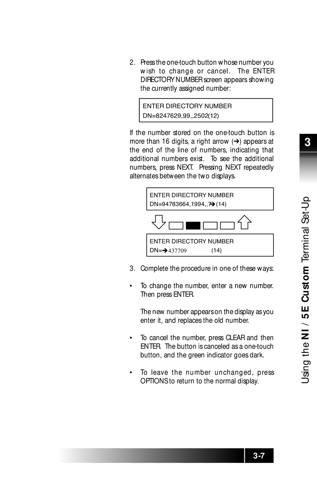 Fujitsu SRS-9924 manual Enter Directory Number 