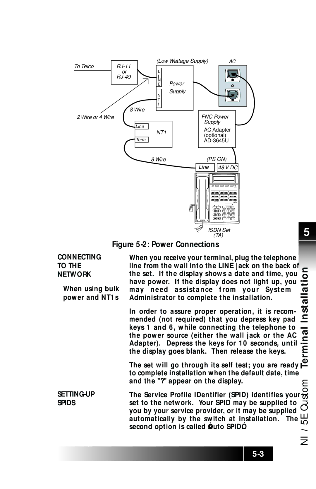 Fujitsu SRS-9924 manual SETTING-UP Spids 