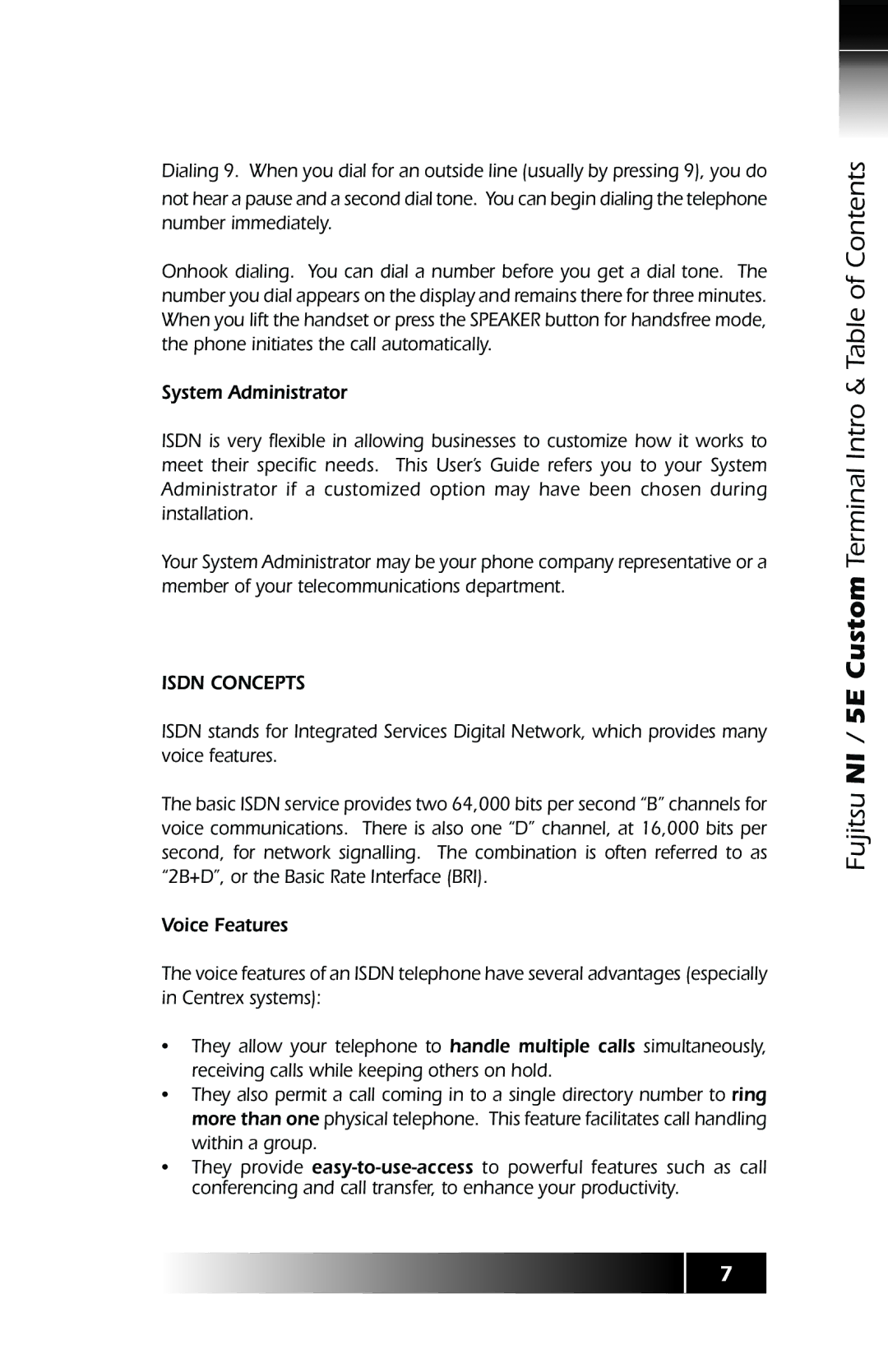 Fujitsu SRS-9924 manual Isdn Concepts 